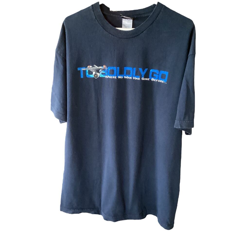 To Boldly Go... Star Trek Graphic Tee Las Vegas Hilton Size XL